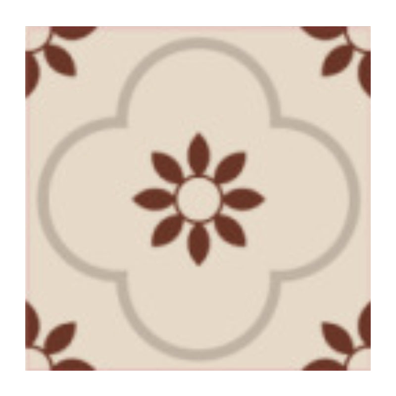 Peel and Stick PVC Flooring Matte Vinyl Flooring with Floral Pattern