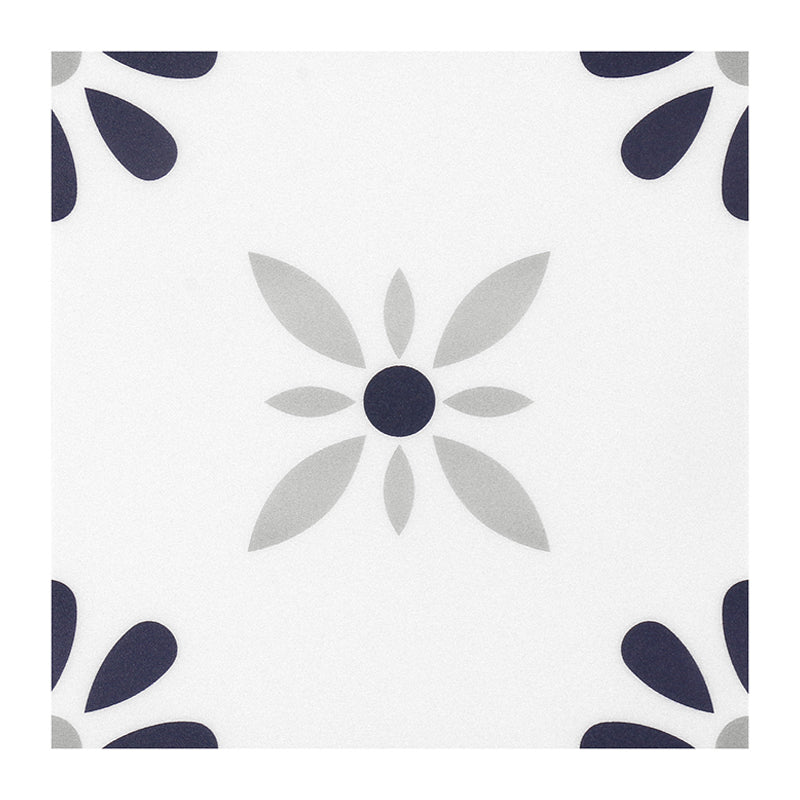 Peel and Stick PVC Flooring Matte Vinyl Flooring with Floral Pattern