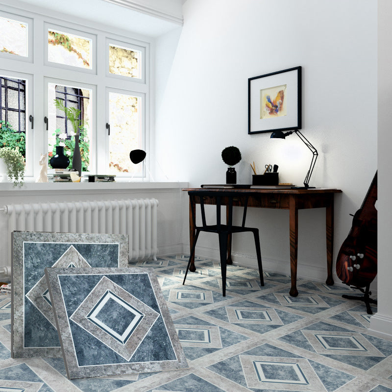 Peel and Stick PVC Flooring Matte Vinyl Flooring with Diamond Look