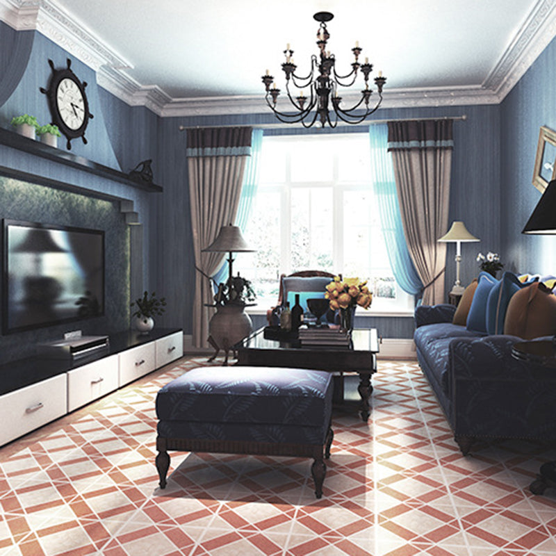 Peel and Stick PVC Flooring Matte Vinyl Flooring with Diamond Look