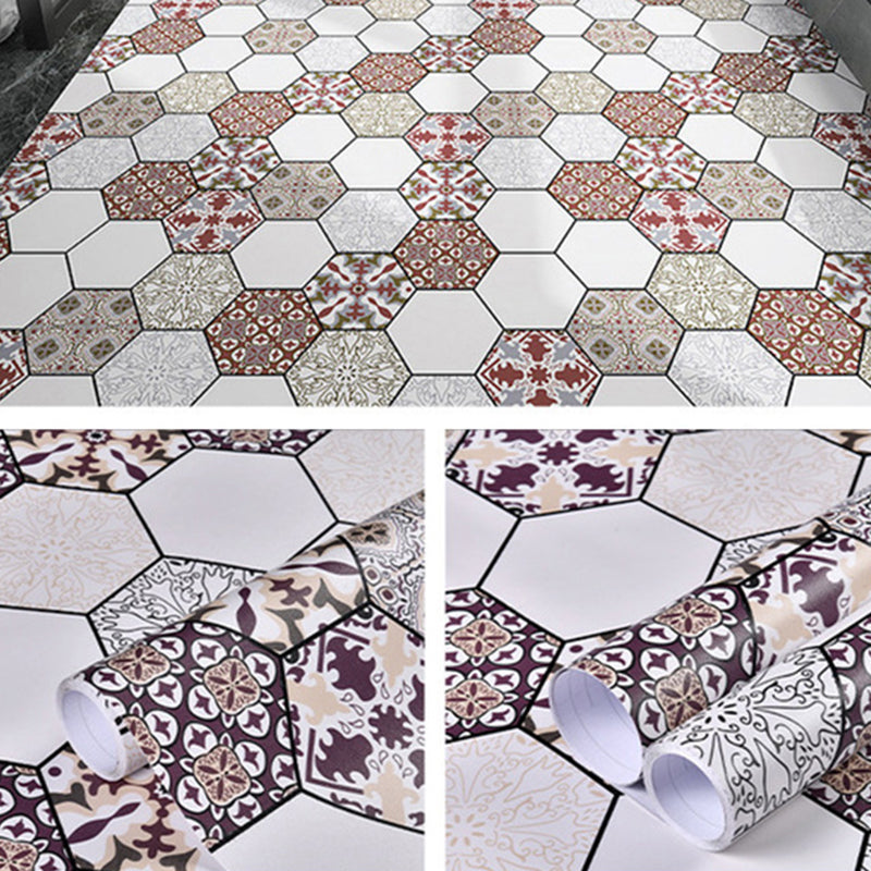 Patterned Vinyl Flooring PVC Peel and Stick Vinyl Flooring with Low Gloss