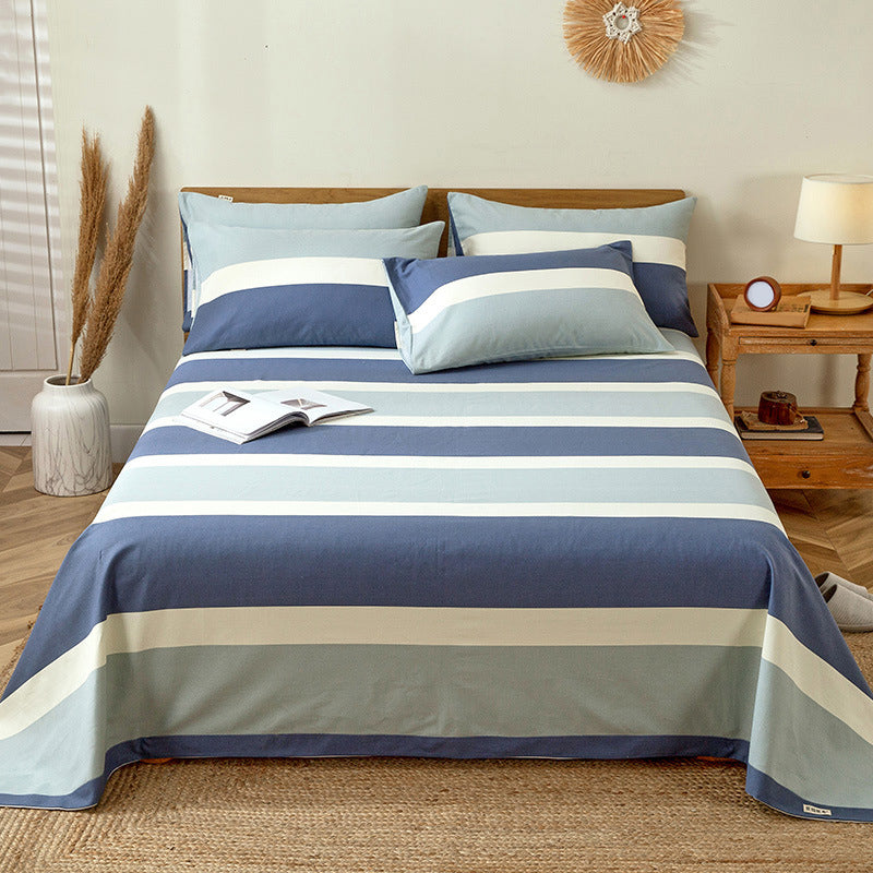Sheet Printed Twill Cotton Breathable Fade Resistant Non-Pilling Bed Sheet
