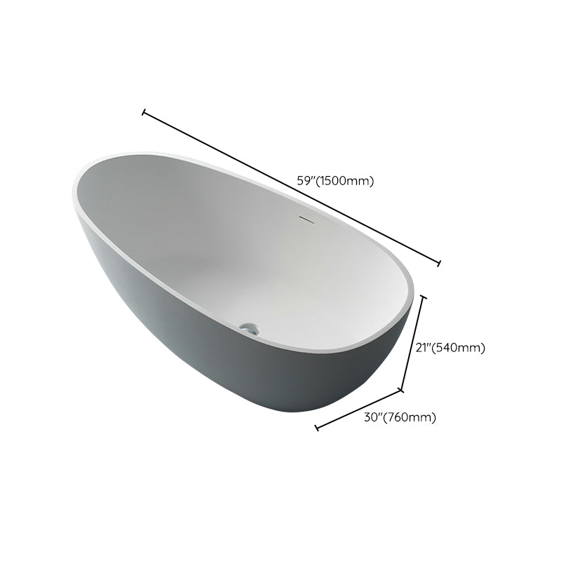 Stone Soaking Bathtub Antique Finish Freestanding Modern Bath Tub
