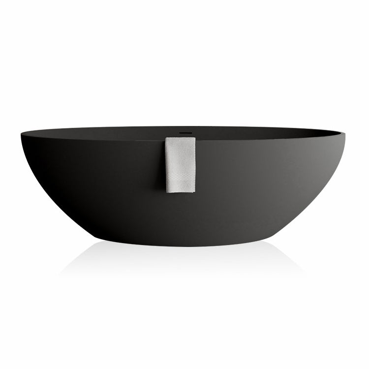 Modern 22.05-inch Tall Stone Bath Tub Freestanding Soaking Bathtub