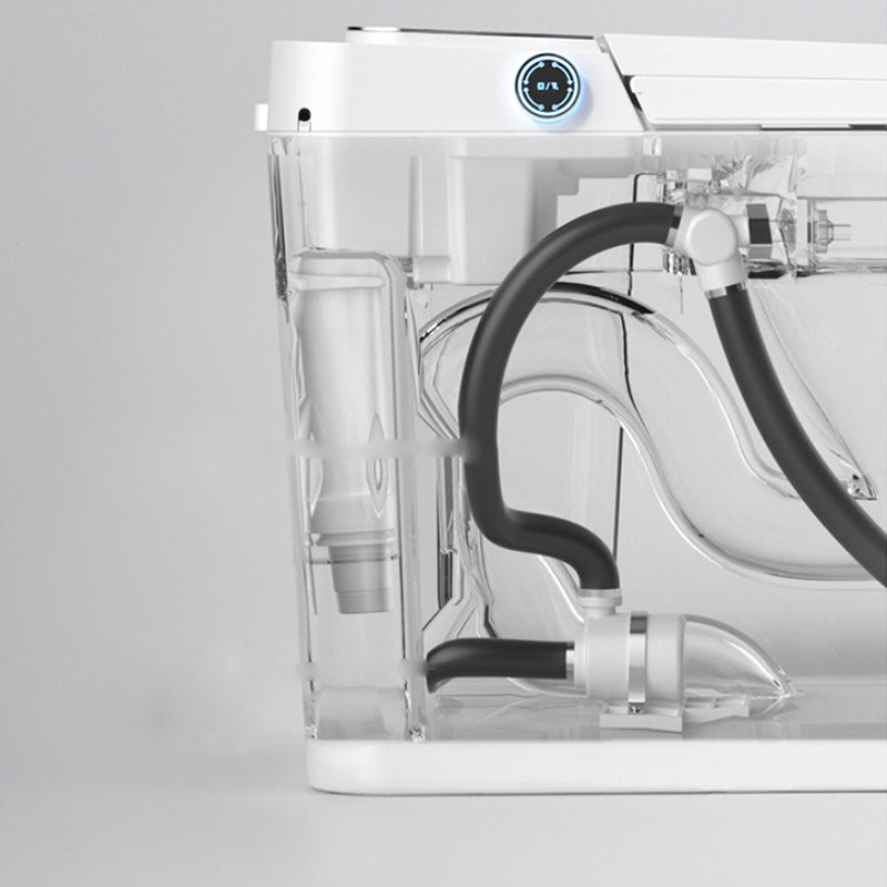 Modern Ceramic Floor Mount Urine Toilet Concealed Tank Toilet Bowl with Toilet Seat