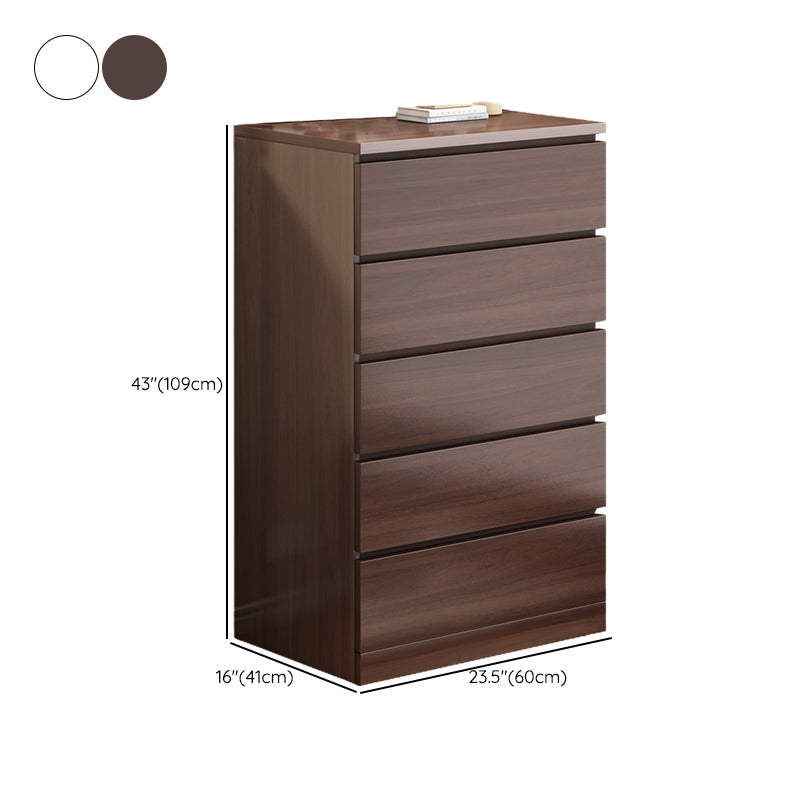 Ultra-Modern Lingerie Chest Wood Vertical Storage Chest with Drawers for Bedroom