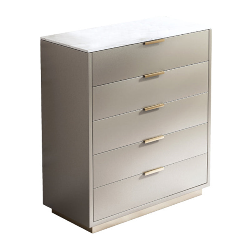 Ultra-Modern Double Dresser Solid Wood Storage Chest with Drawers for Bedroom