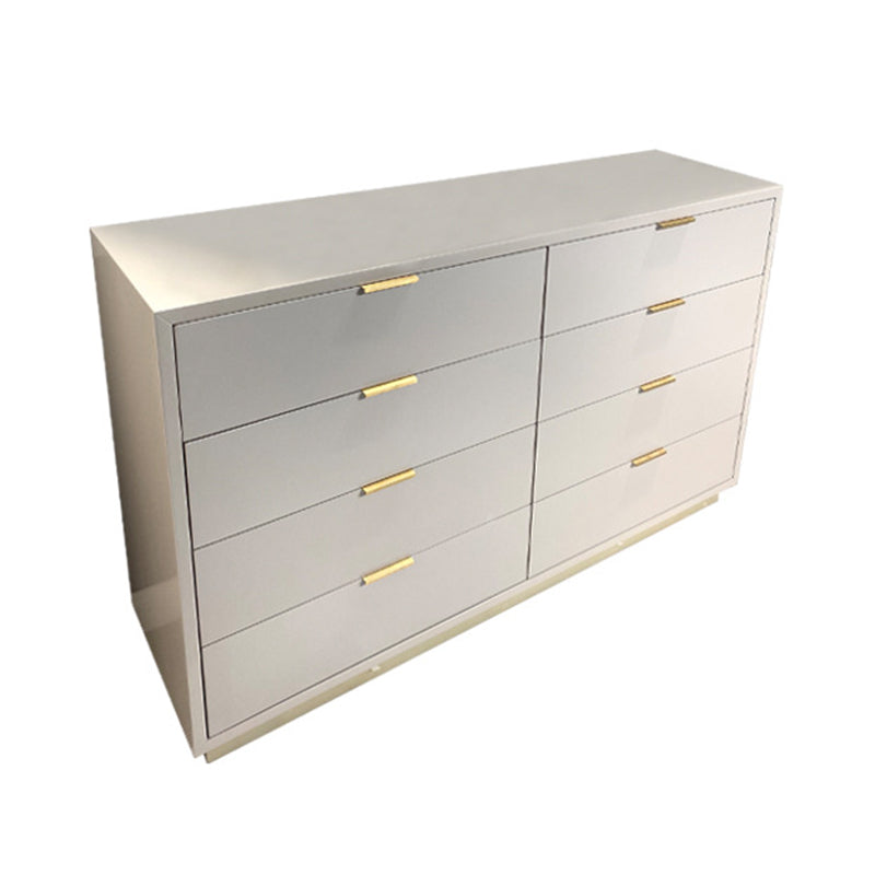 Ultra-Modern Double Dresser Solid Wood Storage Chest with Drawers for Bedroom