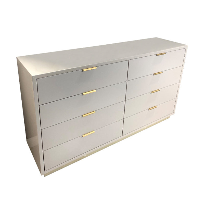 Ultra-Modern Double Dresser Solid Wood Storage Chest with Drawers for Bedroom