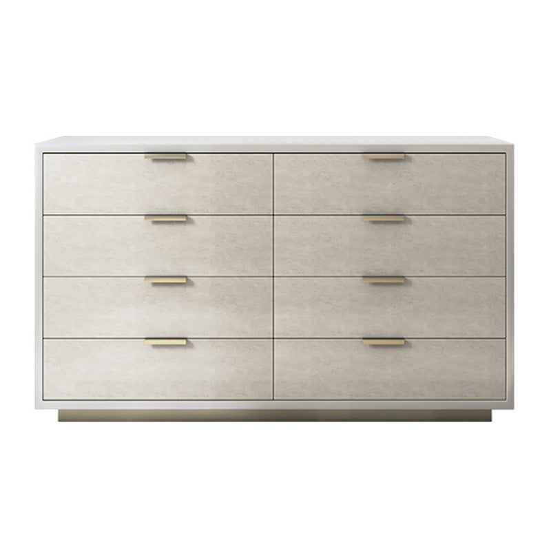 Ultra-Modern Double Dresser Solid Wood Storage Chest with Drawers for Bedroom