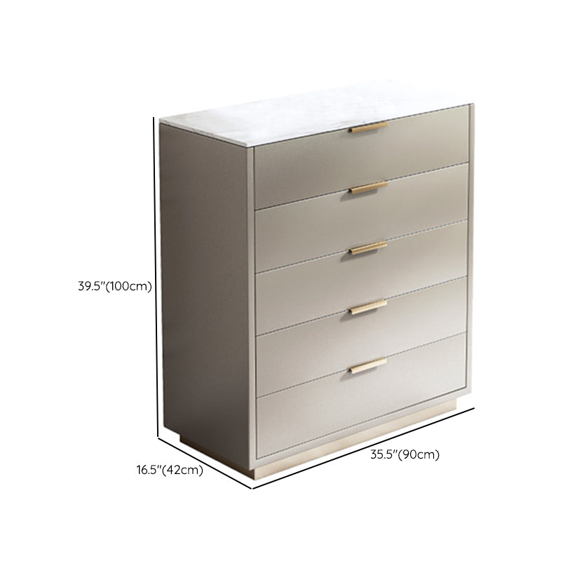 Ultra-Modern Double Dresser Solid Wood Storage Chest with Drawers for Bedroom