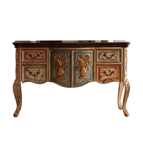 Victoria Wood End Table Free Form Sofa Console Table for Hall