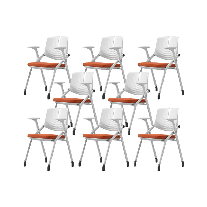 Contemporary Fixed Arms Conference Chair Plastic Chair for Office