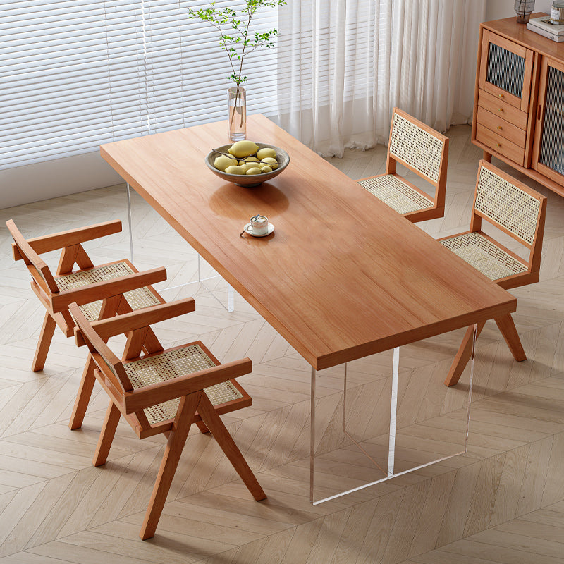 Modern Solid Wood Furniture 1/2/4/5 Pcs Standard Height Dining Room Table Set