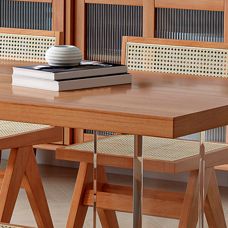 Modern Solid Wood Furniture 1/2/4/5 Pcs Standard Height Dining Room Table Set