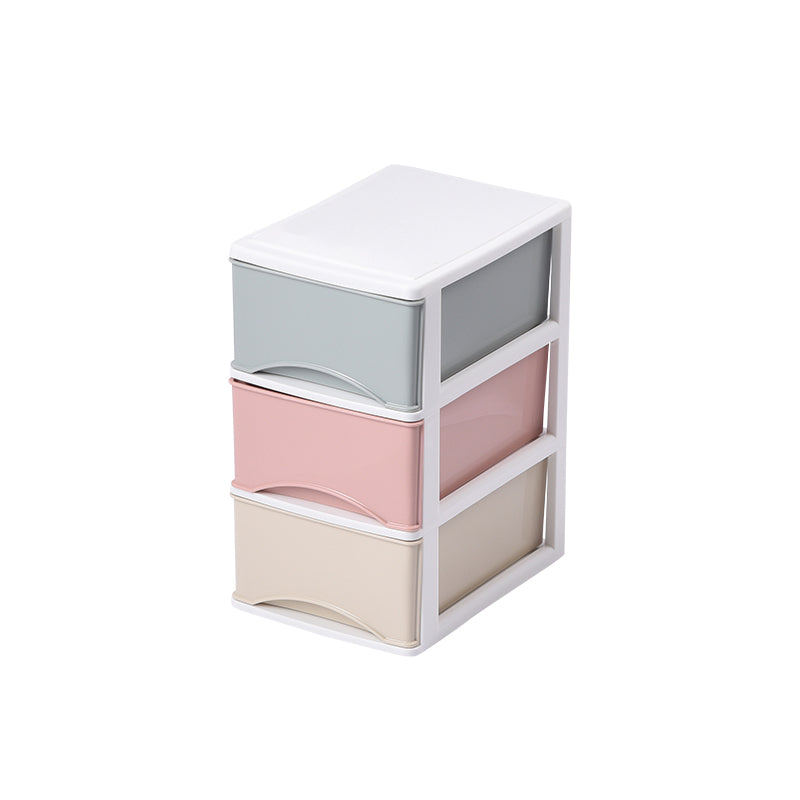 Vertical File Cabinet Color Panel Drawers Plastic File Cabinet for Home Office