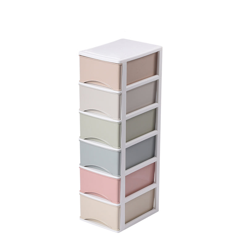 Vertical File Cabinet Color Panel Drawers Plastic File Cabinet for Home Office