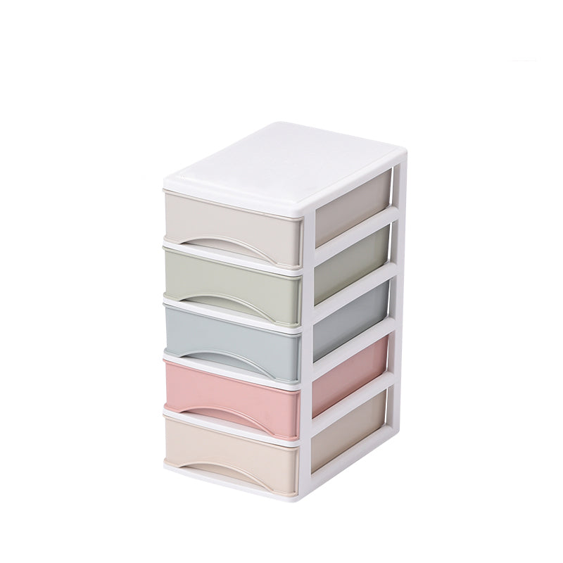 Vertical File Cabinet Color Panel Drawers Plastic File Cabinet for Home Office