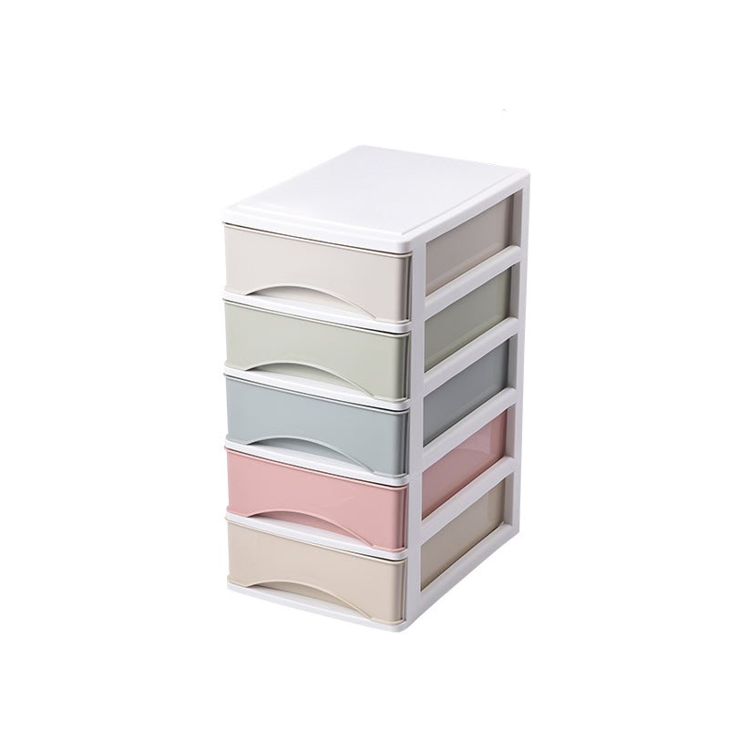 Vertical File Cabinet Color Panel Drawers Plastic File Cabinet for Home Office