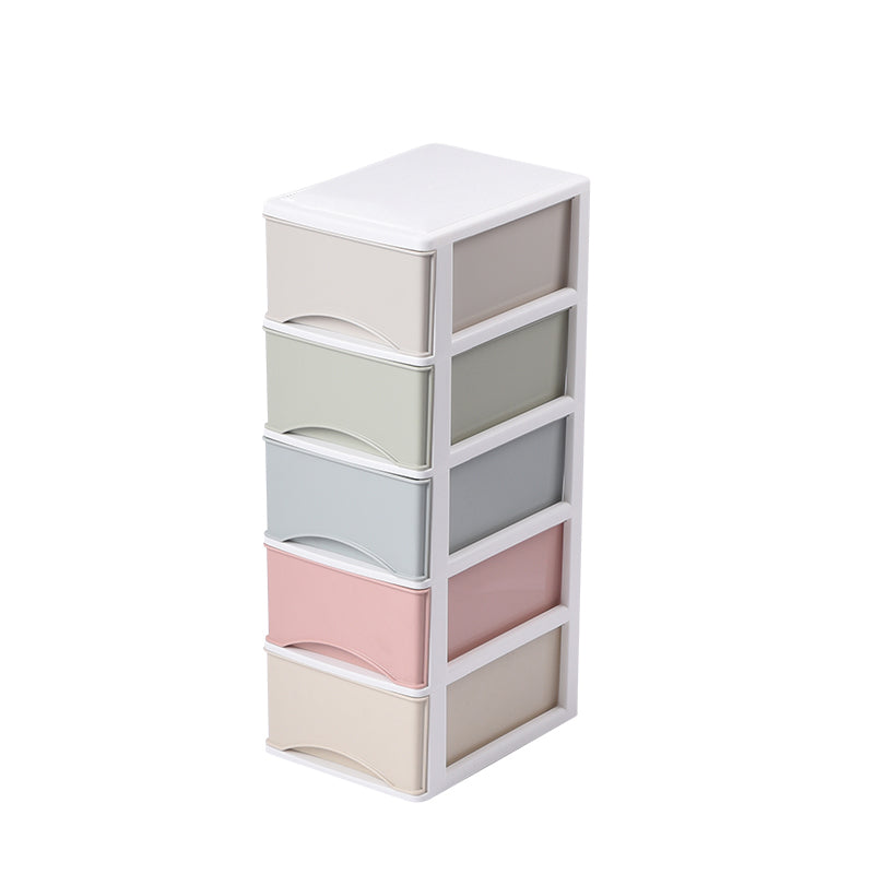 Vertical File Cabinet Color Panel Drawers Plastic File Cabinet for Home Office