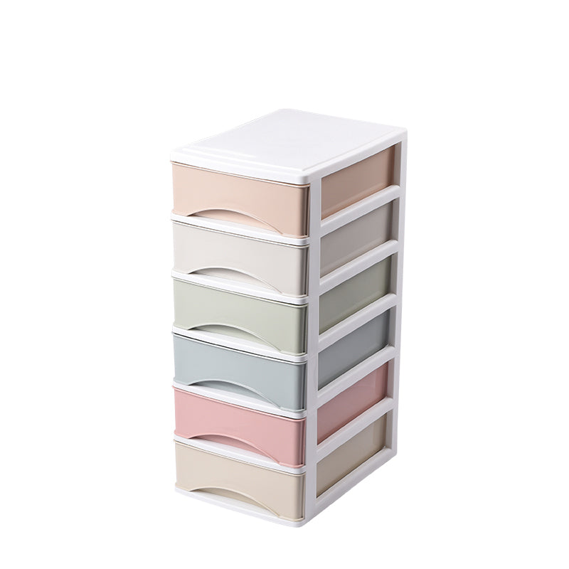 Vertical File Cabinet Color Panel Drawers Plastic File Cabinet for Home Office