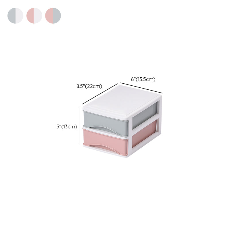 Vertical File Cabinet Color Panel Drawers Plastic File Cabinet for Home Office