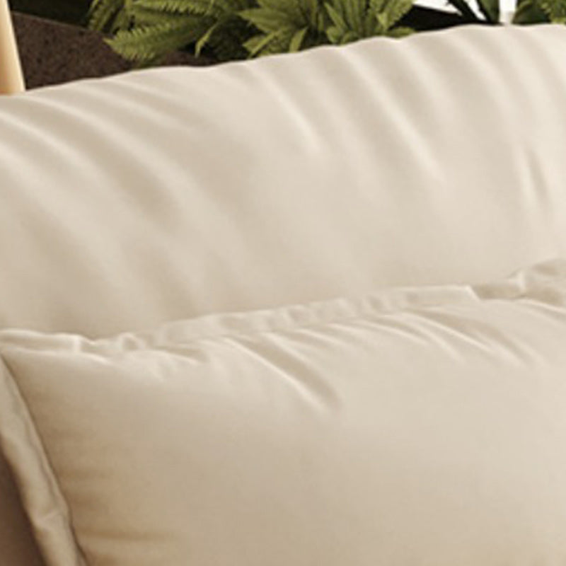 Contemporary Faux Leather Sleeper Sofa Upholstered Armless Sofa Bed