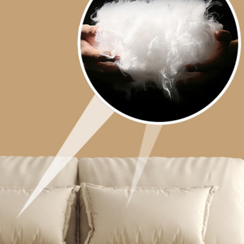 Contemporary Faux Leather Sleeper Sofa Upholstered Armless Sofa Bed