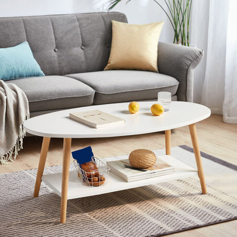 Contemporary Coffee Table Wooden Natural Coffee Cocktail Table