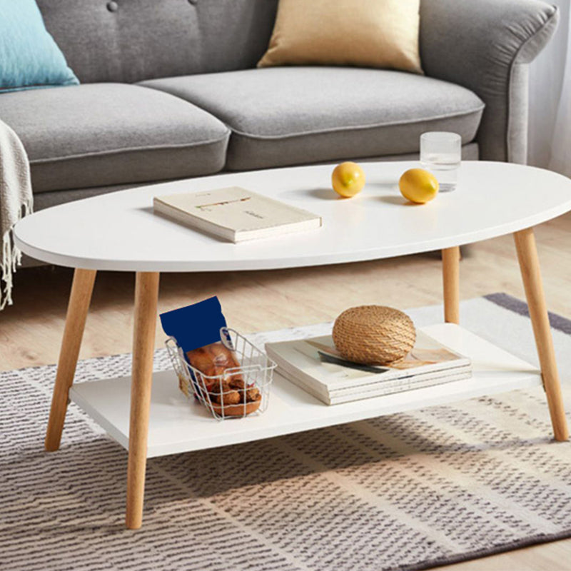 Contemporary Coffee Table Wooden Natural Coffee Cocktail Table
