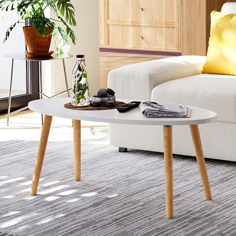 Contemporary Coffee Table Wooden Natural Coffee Cocktail Table