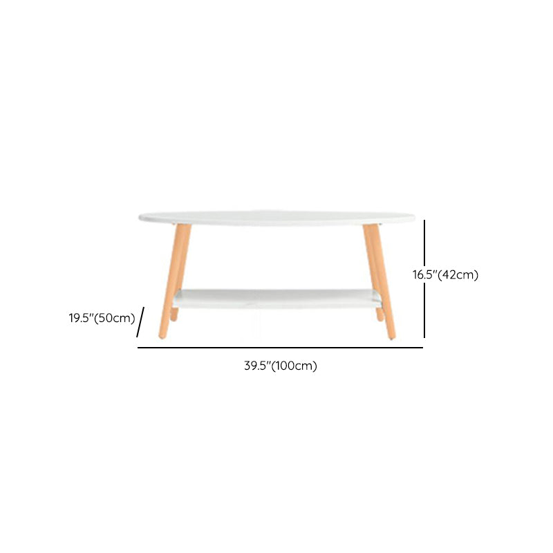 Contemporary Coffee Table Wooden Natural Coffee Cocktail Table