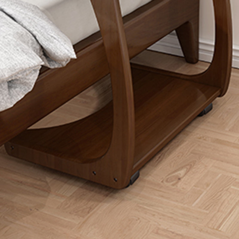 C-Shape Side End Snack Table Modernistic Style Tray Top Side Table for Bedroom