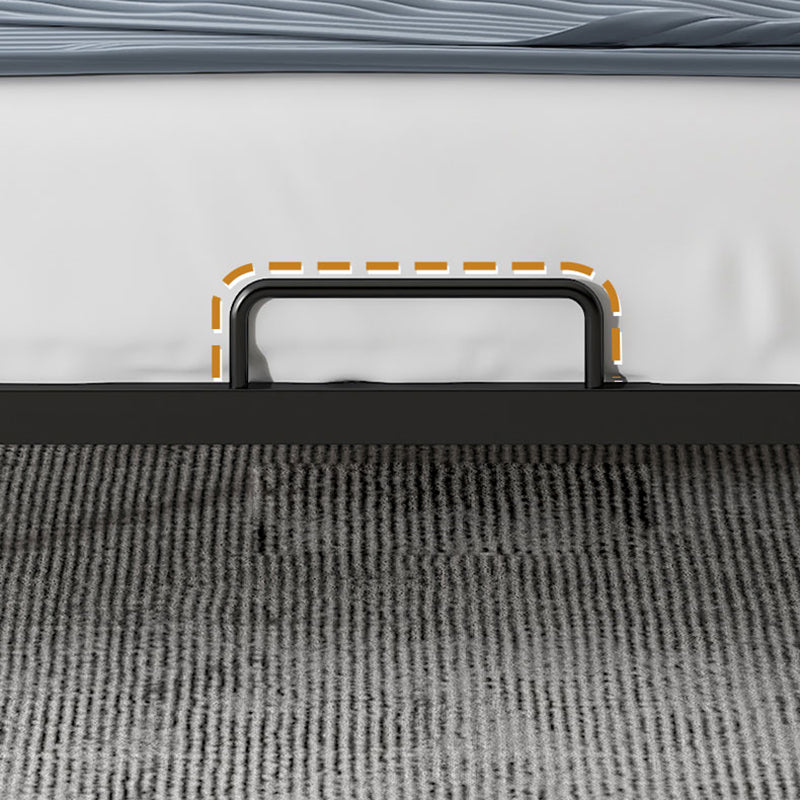 Upholstered Headboard Bed Standard Metal and Upholstered Bed