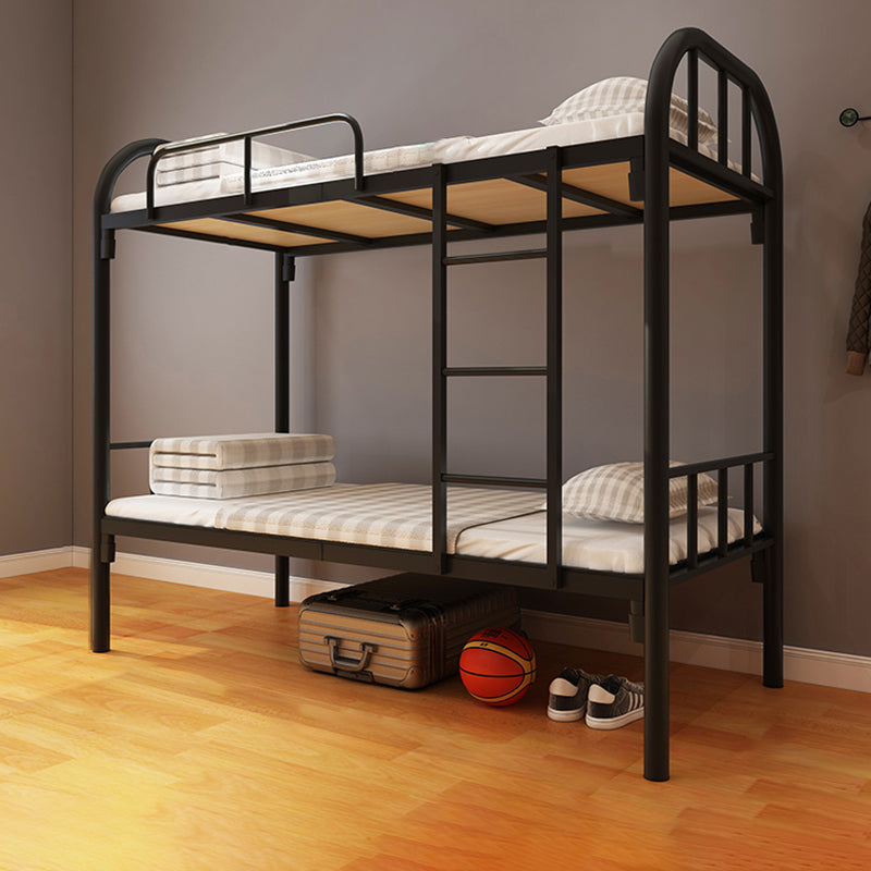 Contemporary Bunk Bed Iron Solid Color Bed With Headboard and Footboard