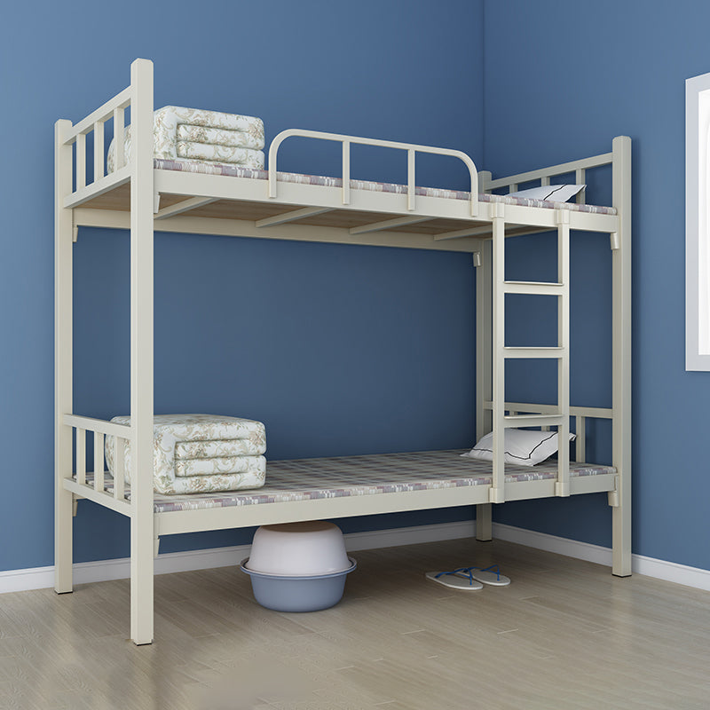 Open-Frame Bunk Bed Contemporary Iron Bed 66.93 inch High for Bedroom