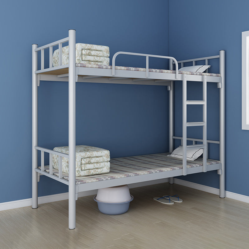 Open-Frame Bunk Bed Contemporary Iron Bed 66.93 inch High for Bedroom