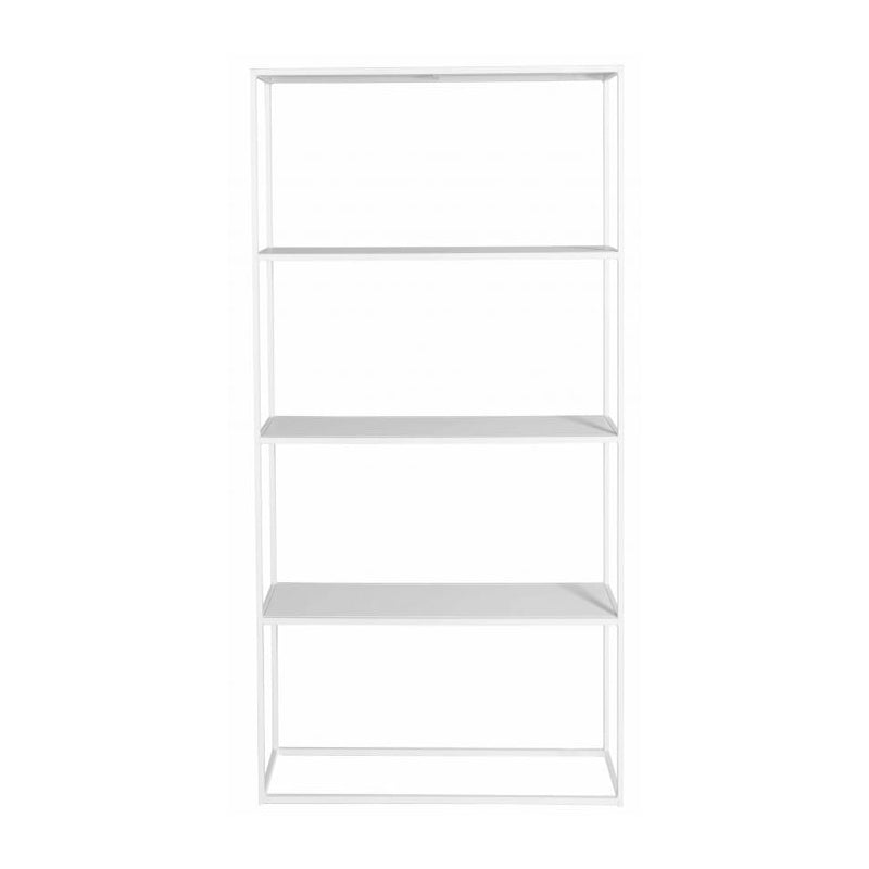 Industrial Metal Bookshelf Etagere Open Back Bookcase with Shelves