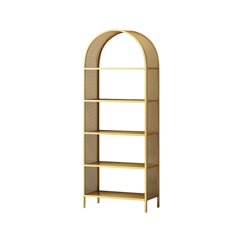 Metal Scandinavian Bookcase Standard Open Back Bookshelf with Shelves