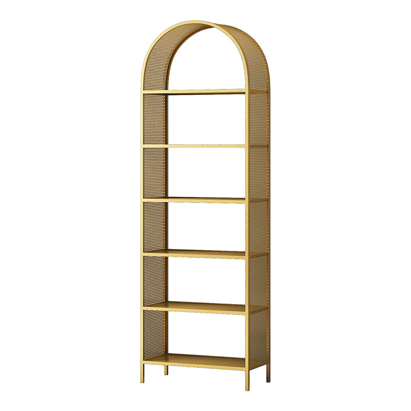 Metal Scandinavian Bookcase Standard Open Back Bookshelf with Shelves