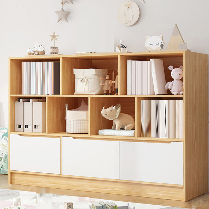 Scandinavian Engineered Wood Bookshelf Standard Bookcase with Shelves