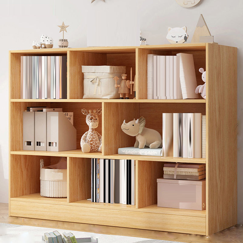 Scandinavian Engineered Wood Bookshelf Standard Bookcase with Shelves