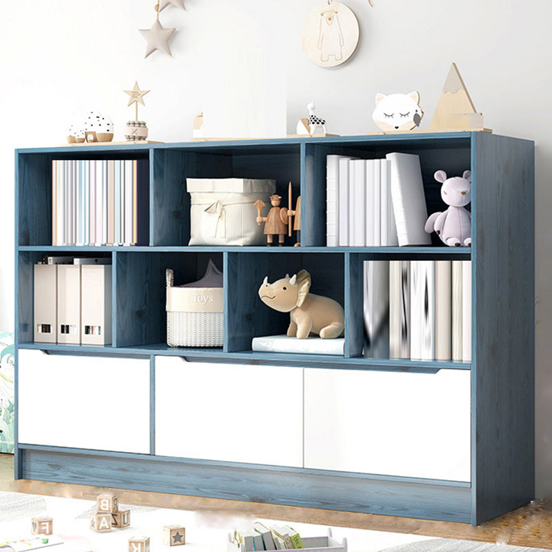 Scandinavian Engineered Wood Bookshelf Standard Bookcase with Shelves