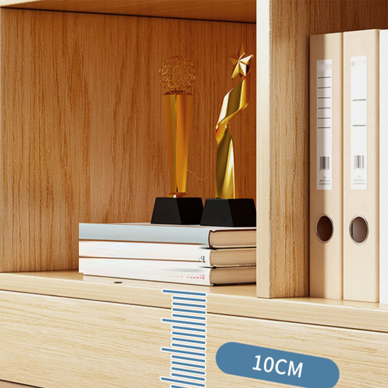 Scandinavian Engineered Wood Bookshelf Standard Bookcase with Shelves