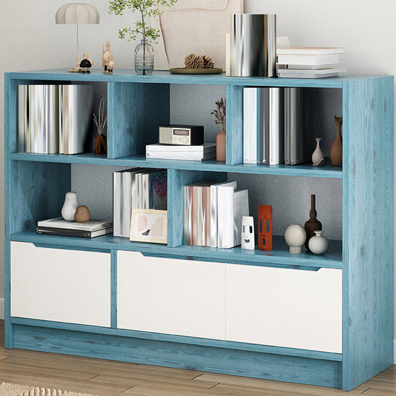 Scandinavian Engineered Wood Bookshelf Standard Bookcase with Shelves