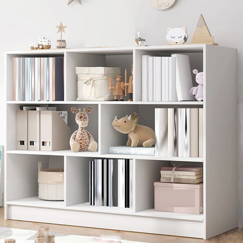 Scandinavian Engineered Wood Bookshelf Standard Bookcase with Shelves
