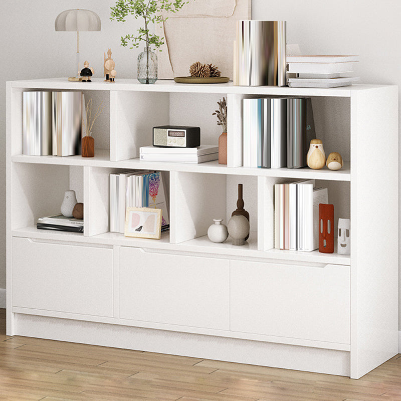 Scandinavian Engineered Wood Bookshelf Standard Bookcase with Shelves