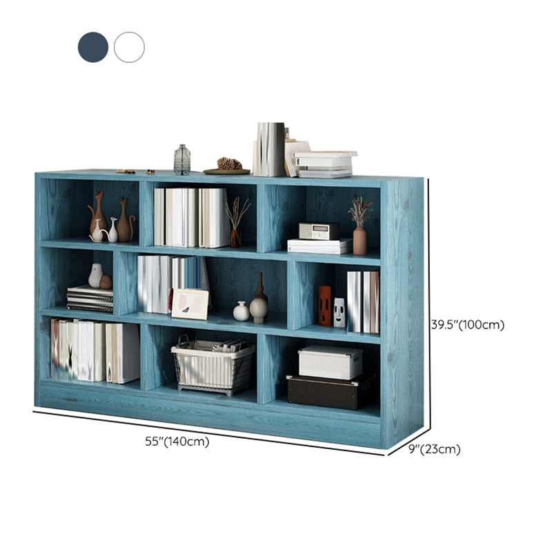 Scandinavian Engineered Wood Bookshelf Standard Bookcase with Shelves
