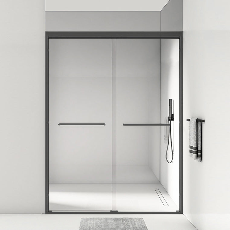 Simple In-line Shower Bath Door Glass and Metal Bathroom Shower Door