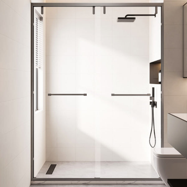 Simple In-line Shower Door Glass and Metal Bathroom Shower Bath Door